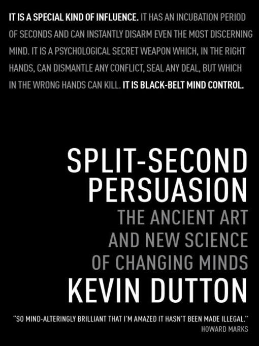 Title details for Split-Second Persuasion by Kevin Dutton - Available